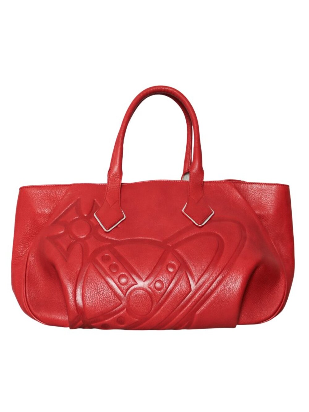 00s Vivienne Westwood orb embossed leather bag